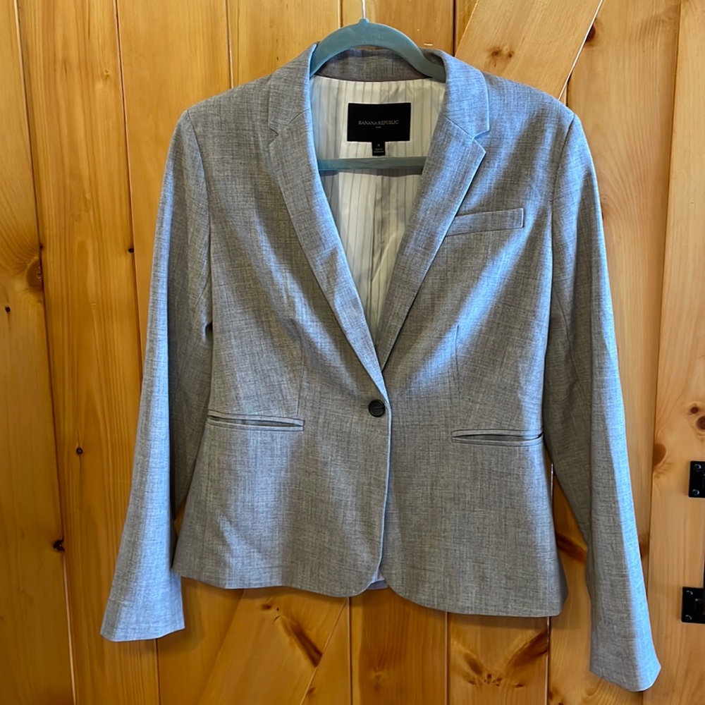 Banana Republic Gray Blazer